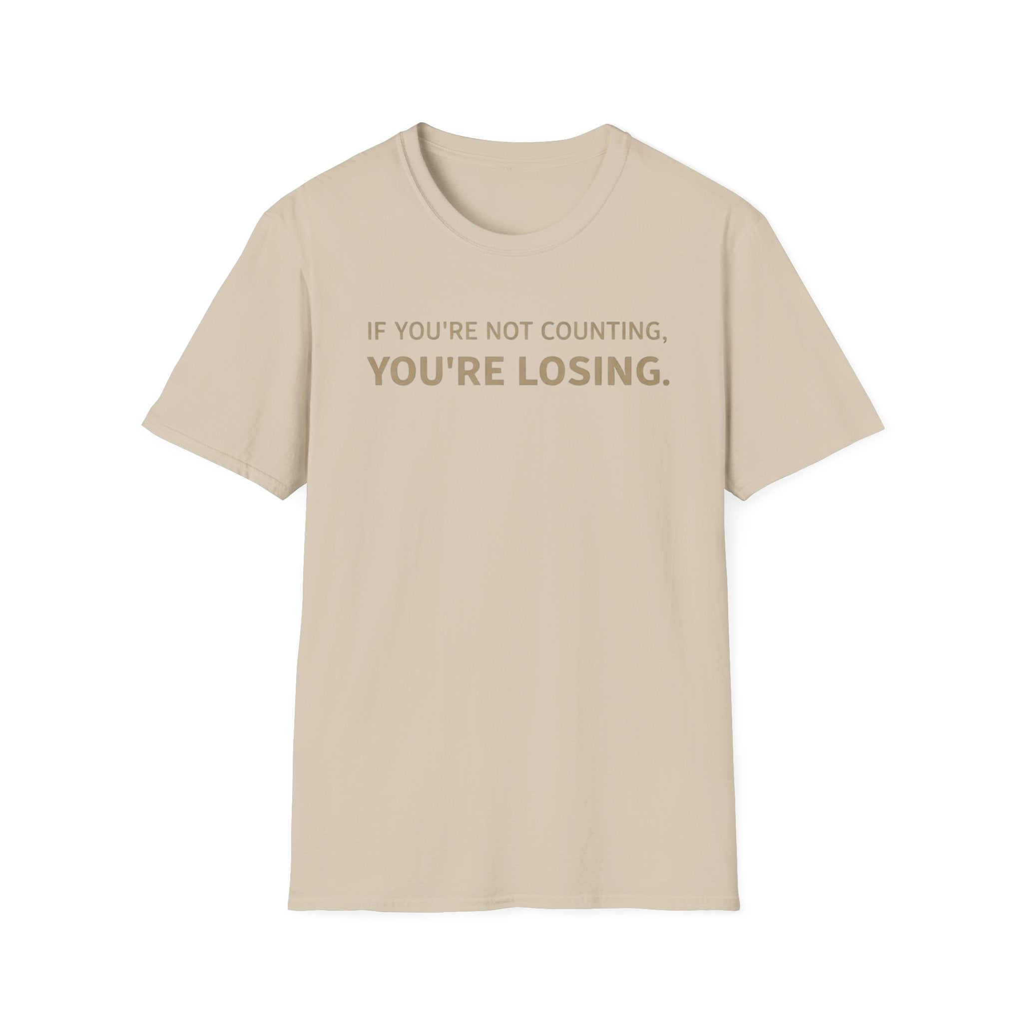 "If You're Not Counting, You're Losing" Funny Strategy Shirt