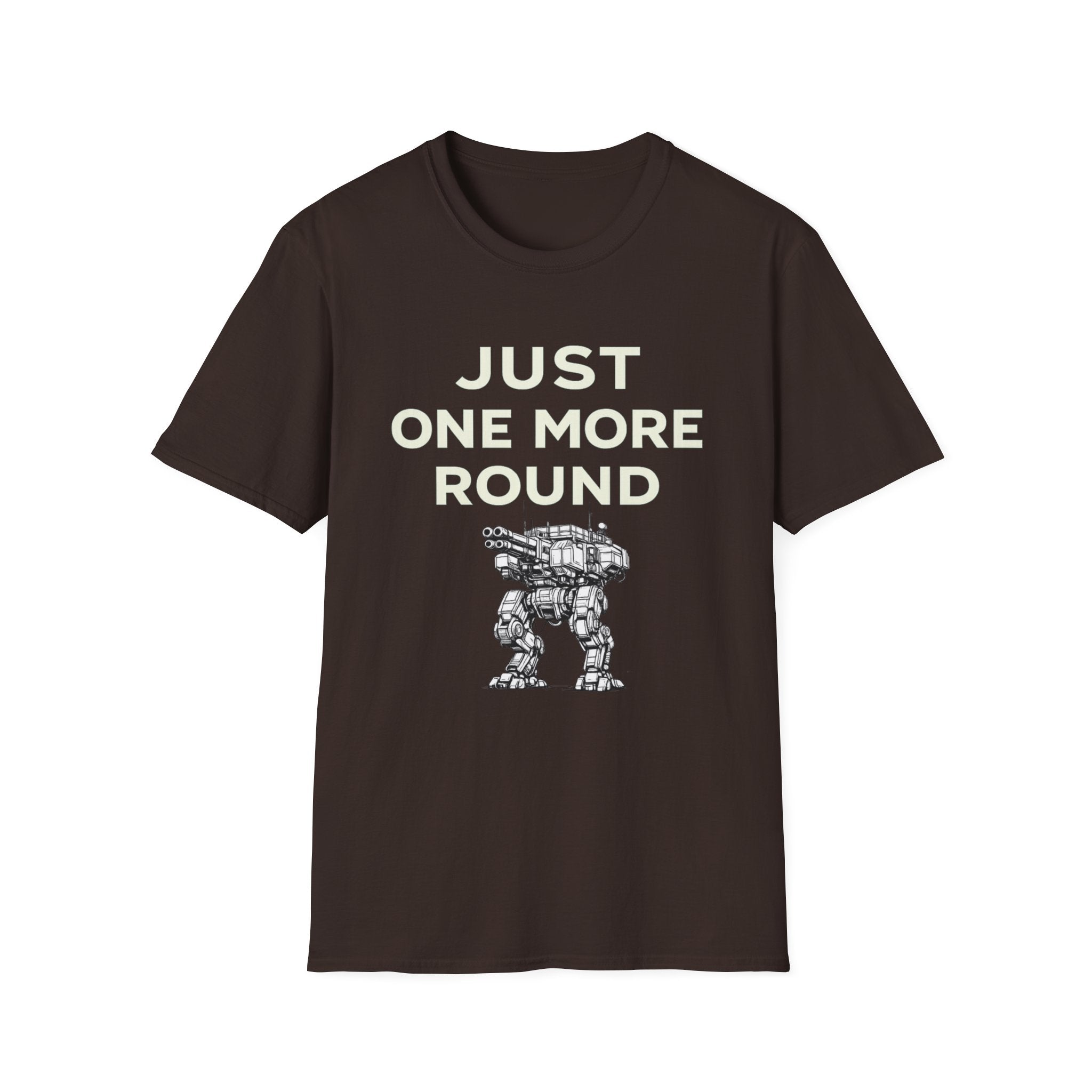 Just One More Round Unisex Softstyle T-Shirt - Gamers & Sci-Fi Fans