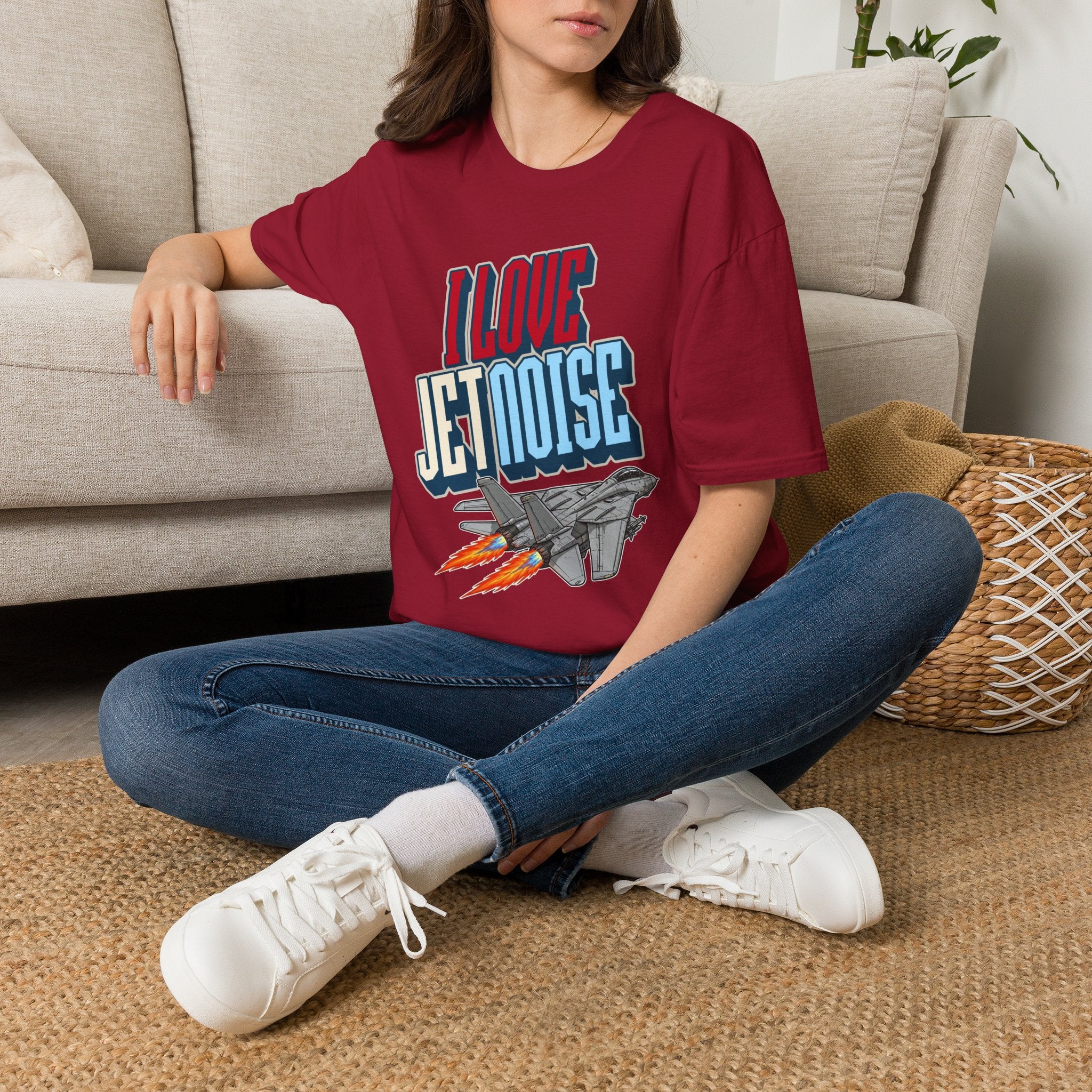 I Love Jetnoise T-Shirt - F14 Tomcat