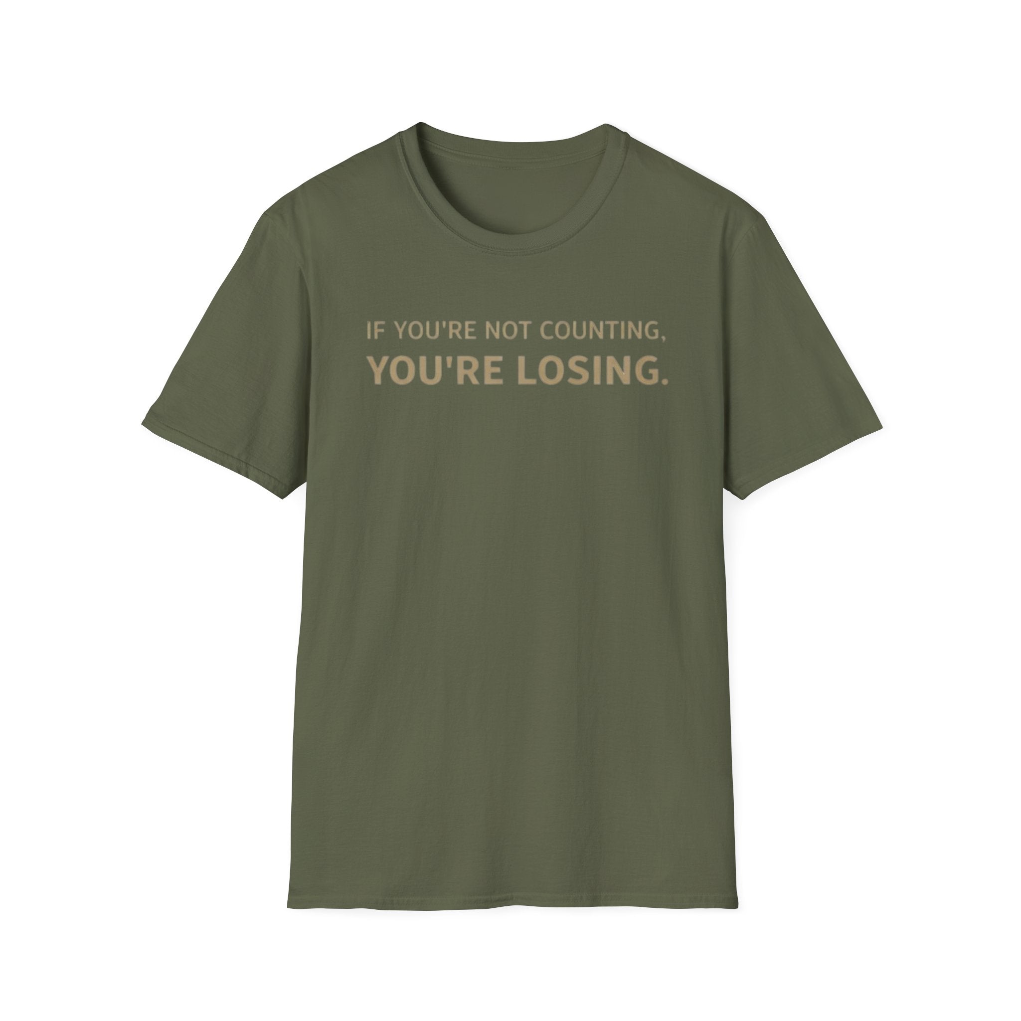 "If You're Not Counting, You're Losing" Funny Strategy Shirt
