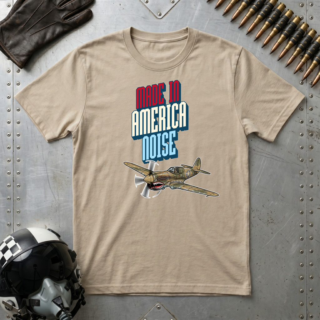 Made in America Noise T-Shirt - P40B Flying Tiger