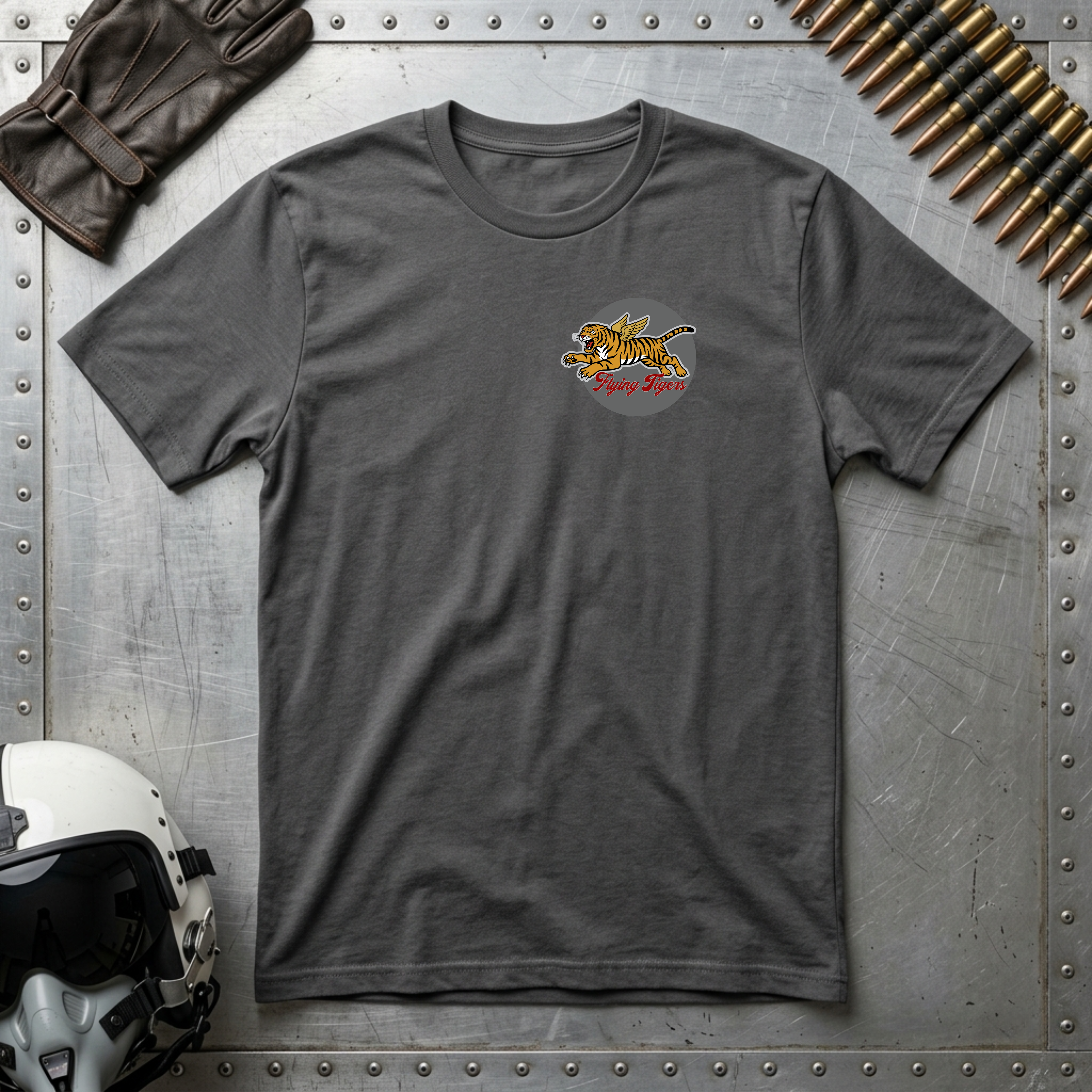 Made in America Noise T-Shirt - P40B Flying Tiger (Front & Rear Design)