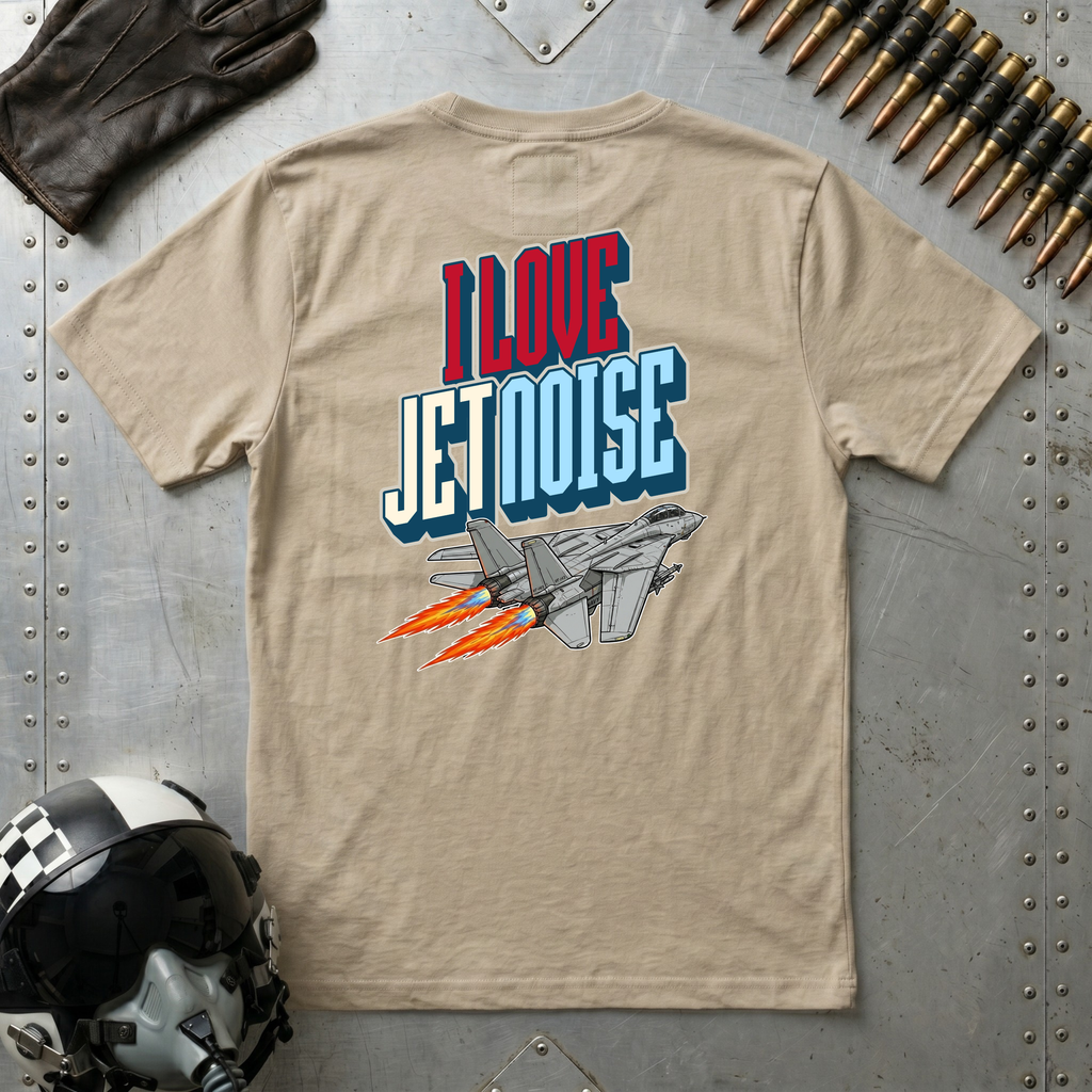 I LOVE JET NOISE T-Shirt - F14 TOMCAT (Front & Rear Design)