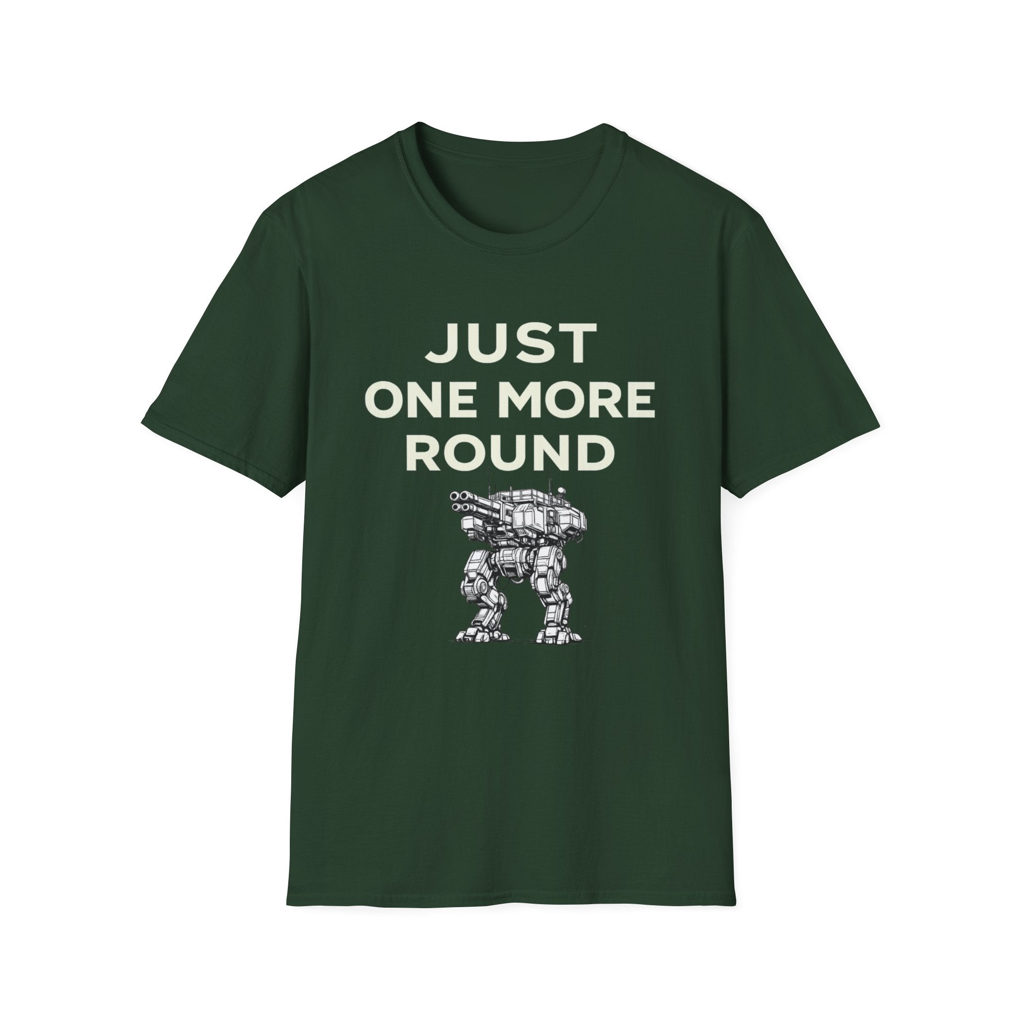 Just One More Round Unisex Softstyle T-Shirt - Gamers & Sci-Fi Fans