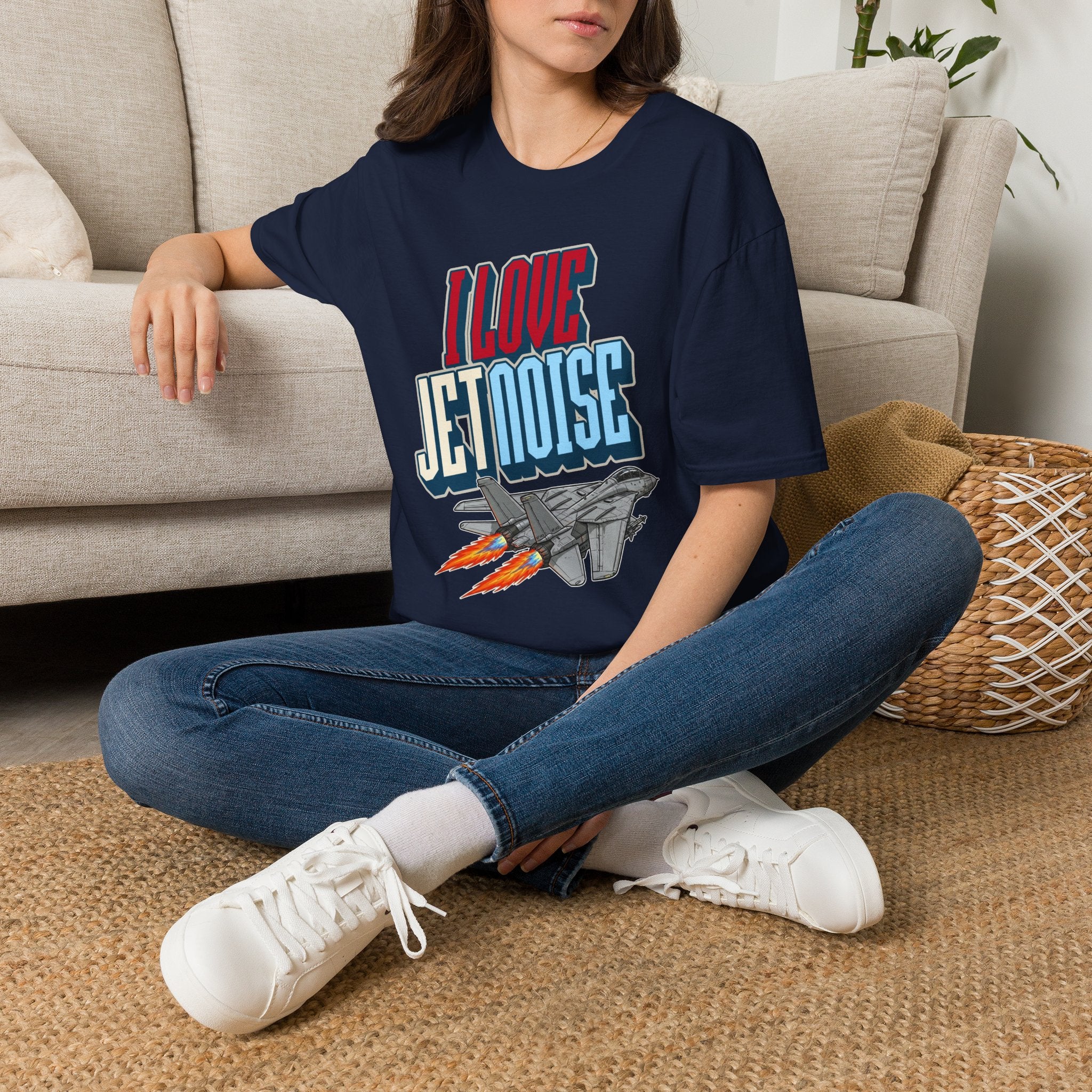 I Love Jetnoise T-Shirt - F14 Tomcat