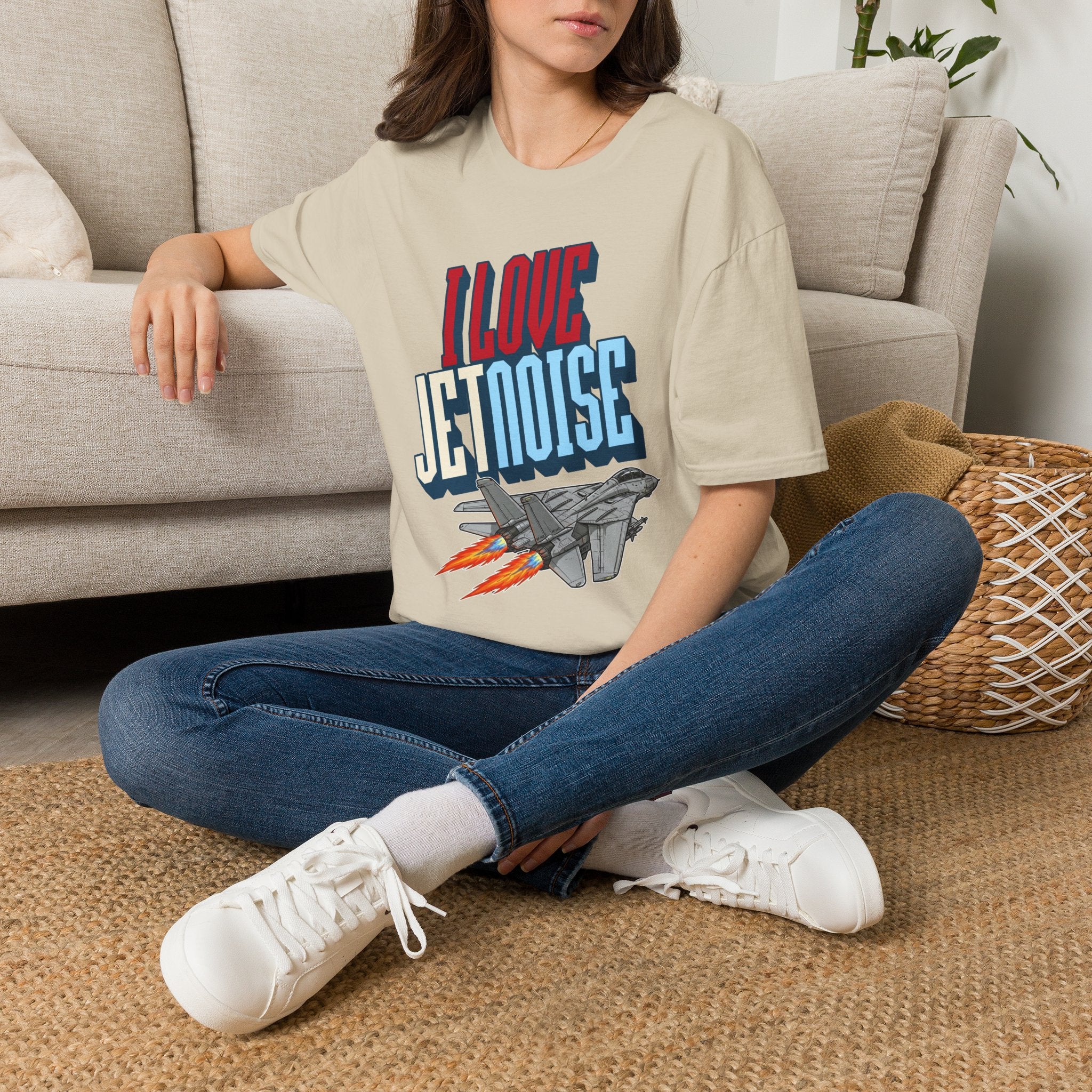 I Love Jetnoise T-Shirt - F14 Tomcat