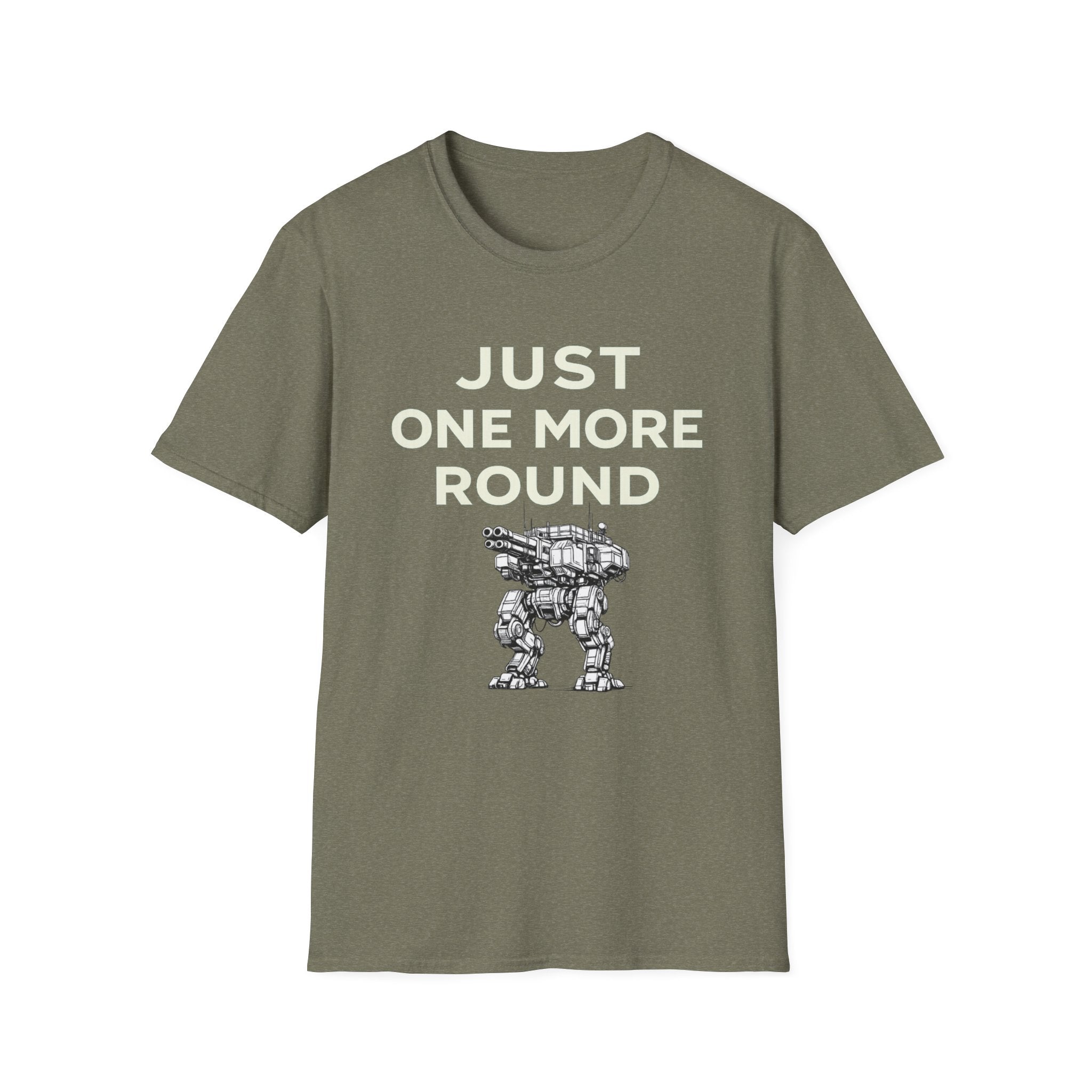 Just One More Round Unisex Softstyle T-Shirt - Gamers & Sci-Fi Fans