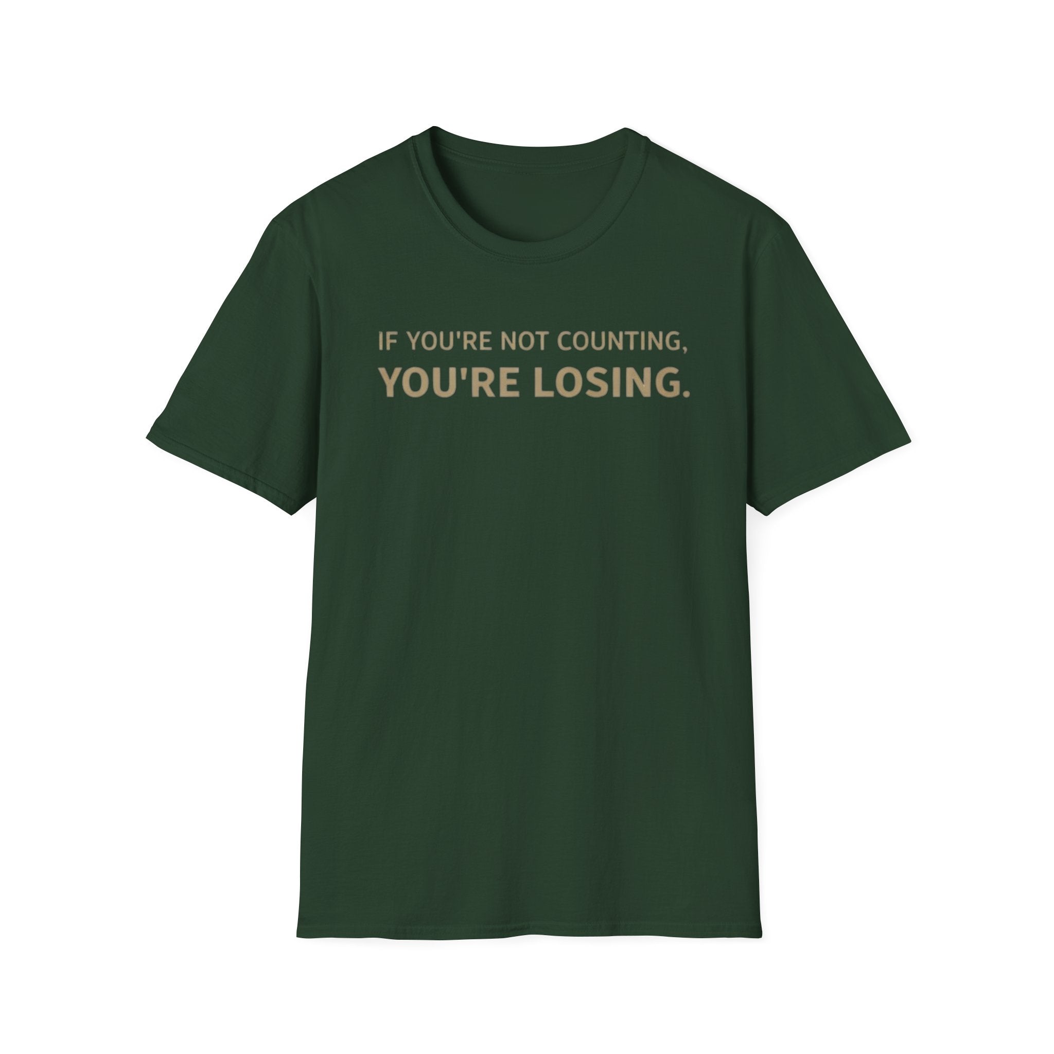 "If You're Not Counting, You're Losing" Funny Strategy Shirt