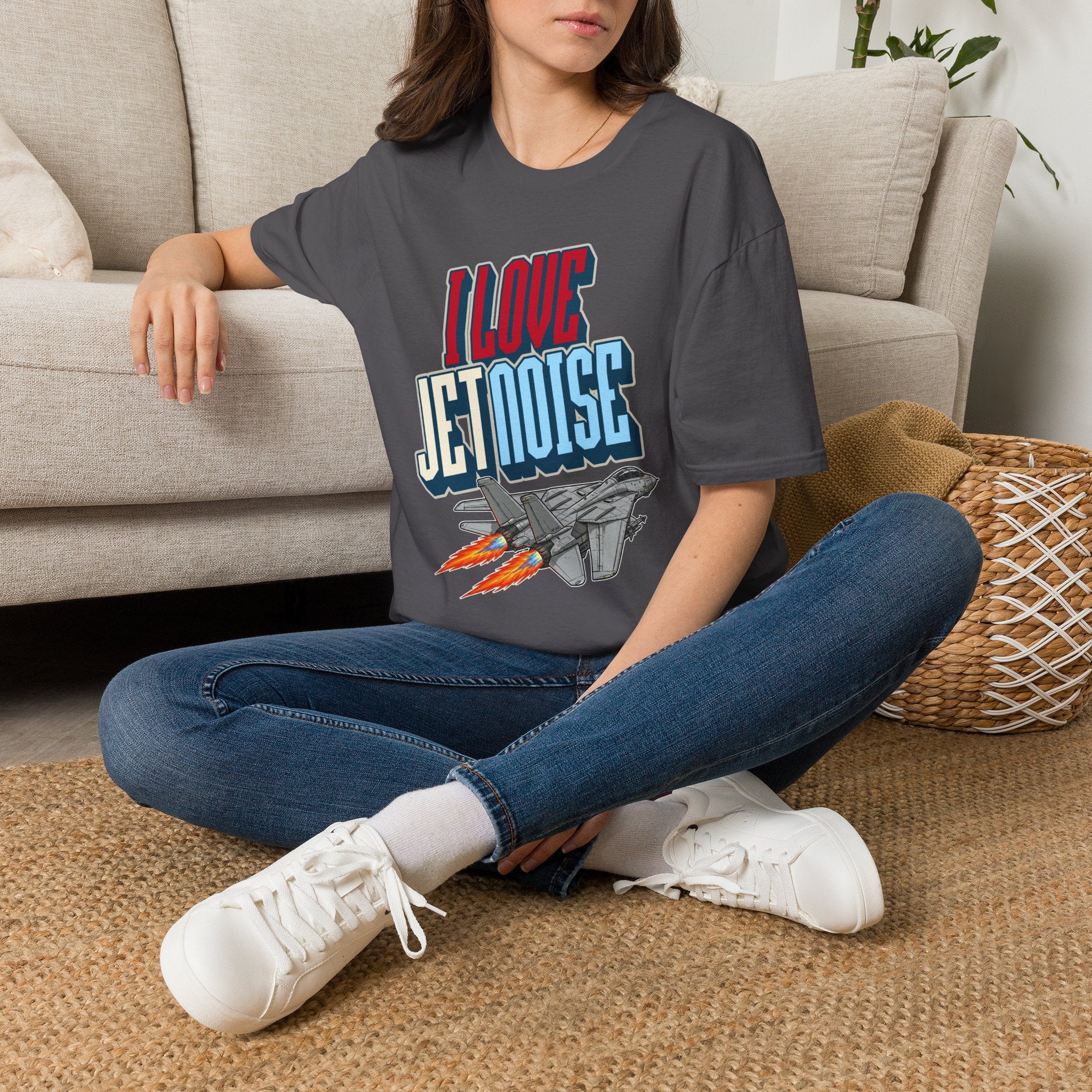 I Love Jetnoise T-Shirt - F14 Tomcat