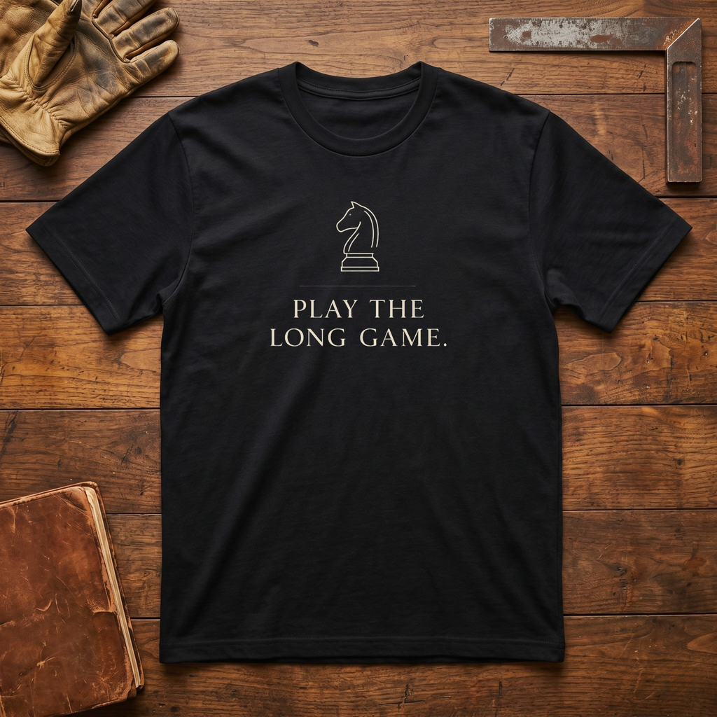 Play the Long Game - Knight T-Shirt