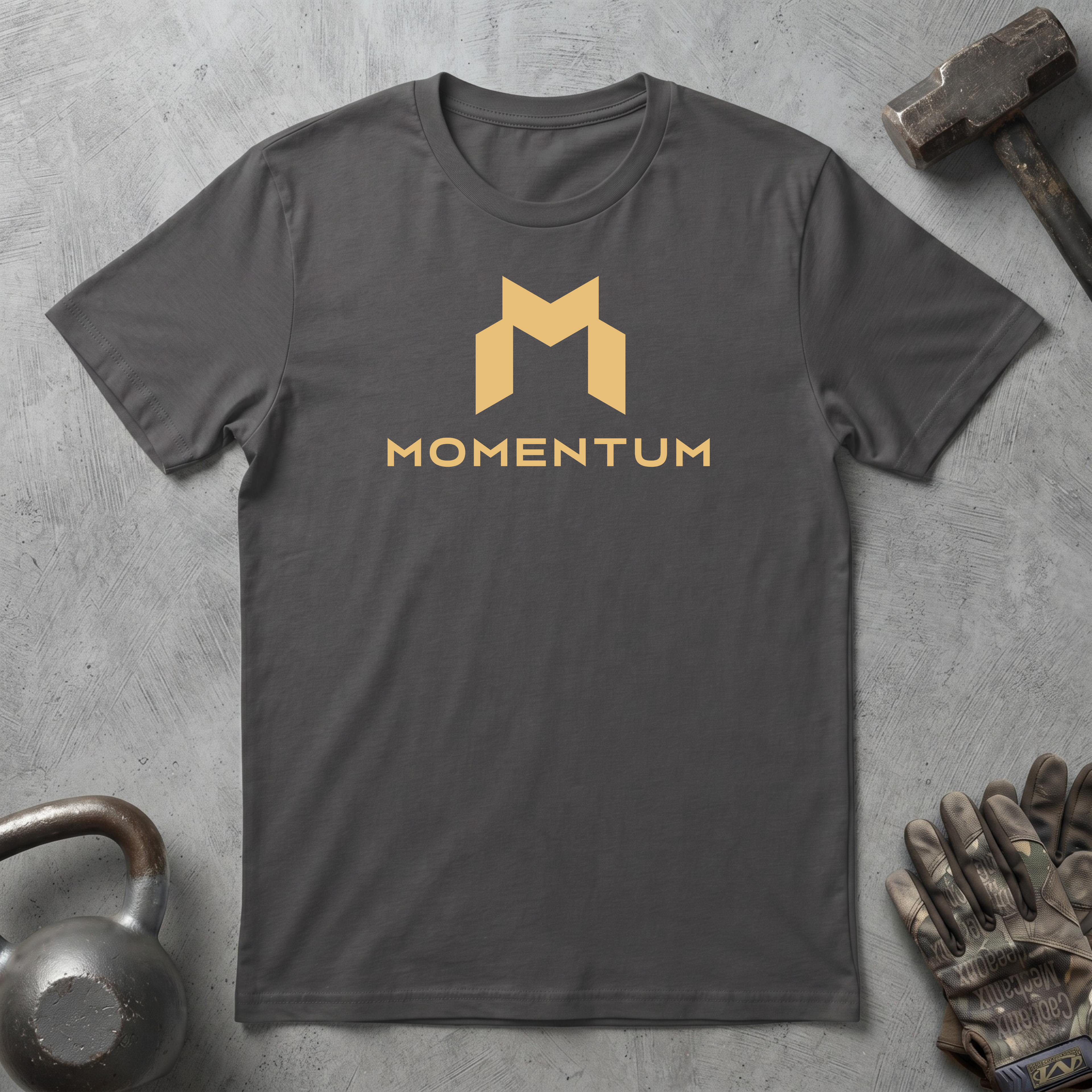 Momentum Logo T-Shirt - GOLD