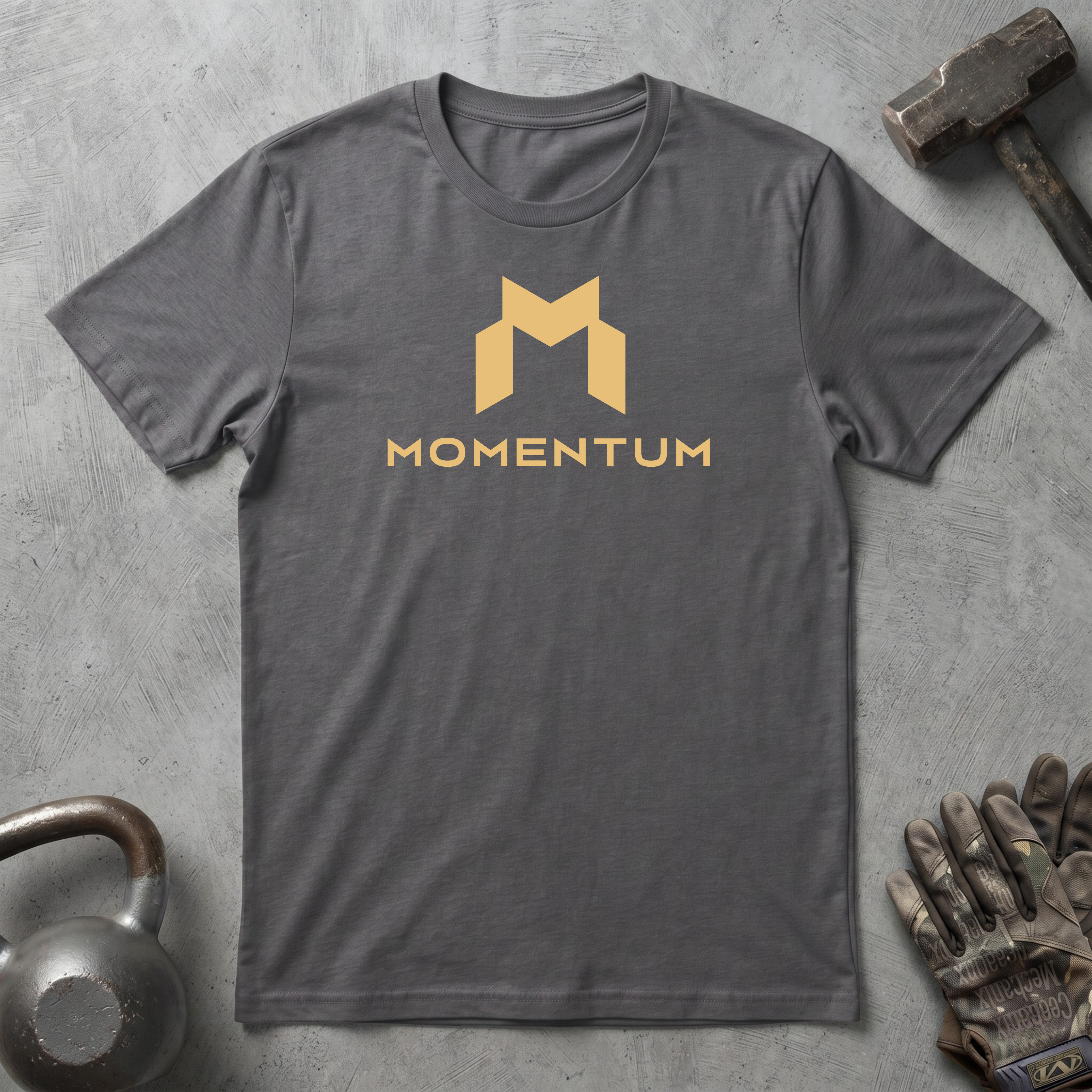 Momentum Logo T-Shirt - GOLD