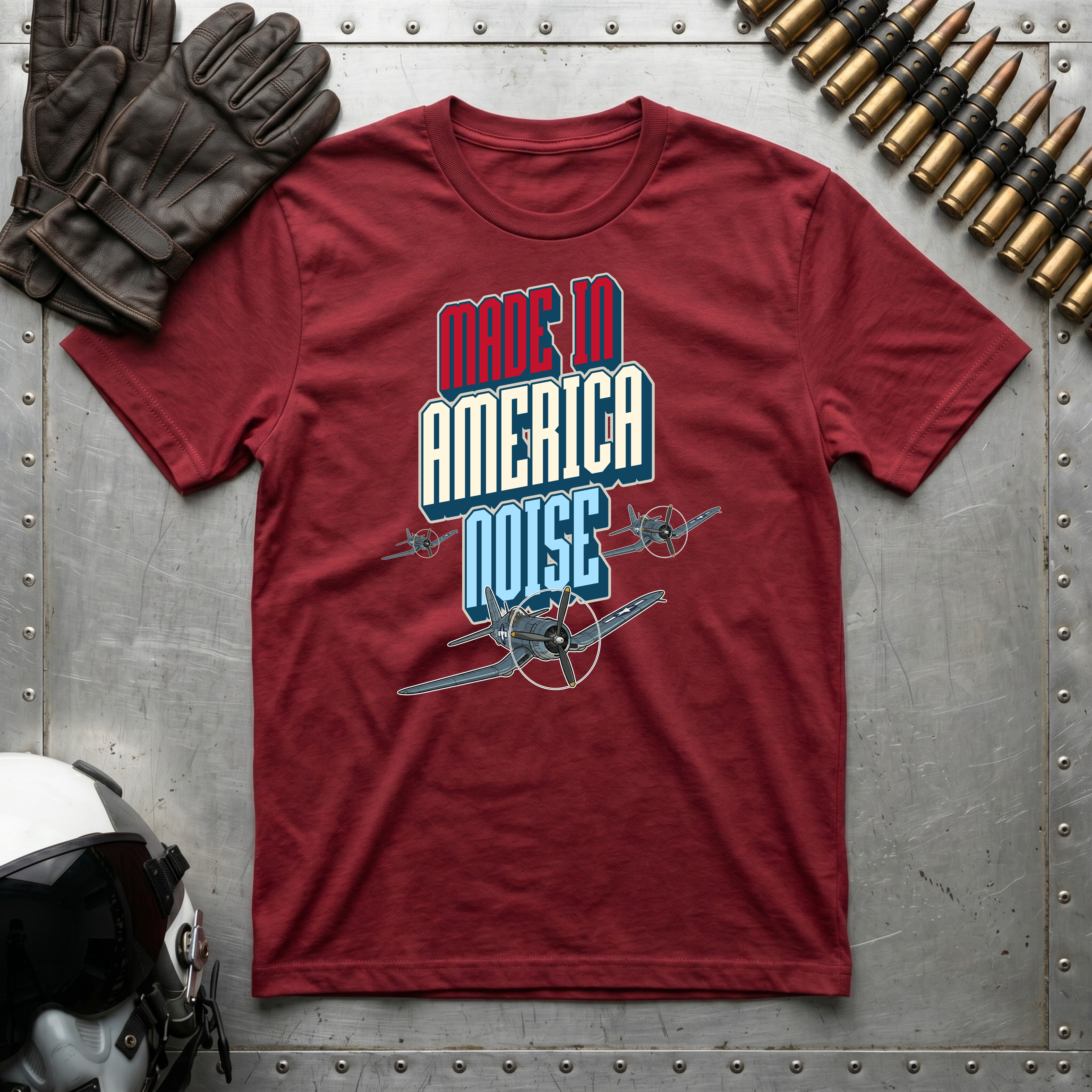 Made in America Noise T-Shirt - F4U Corsair