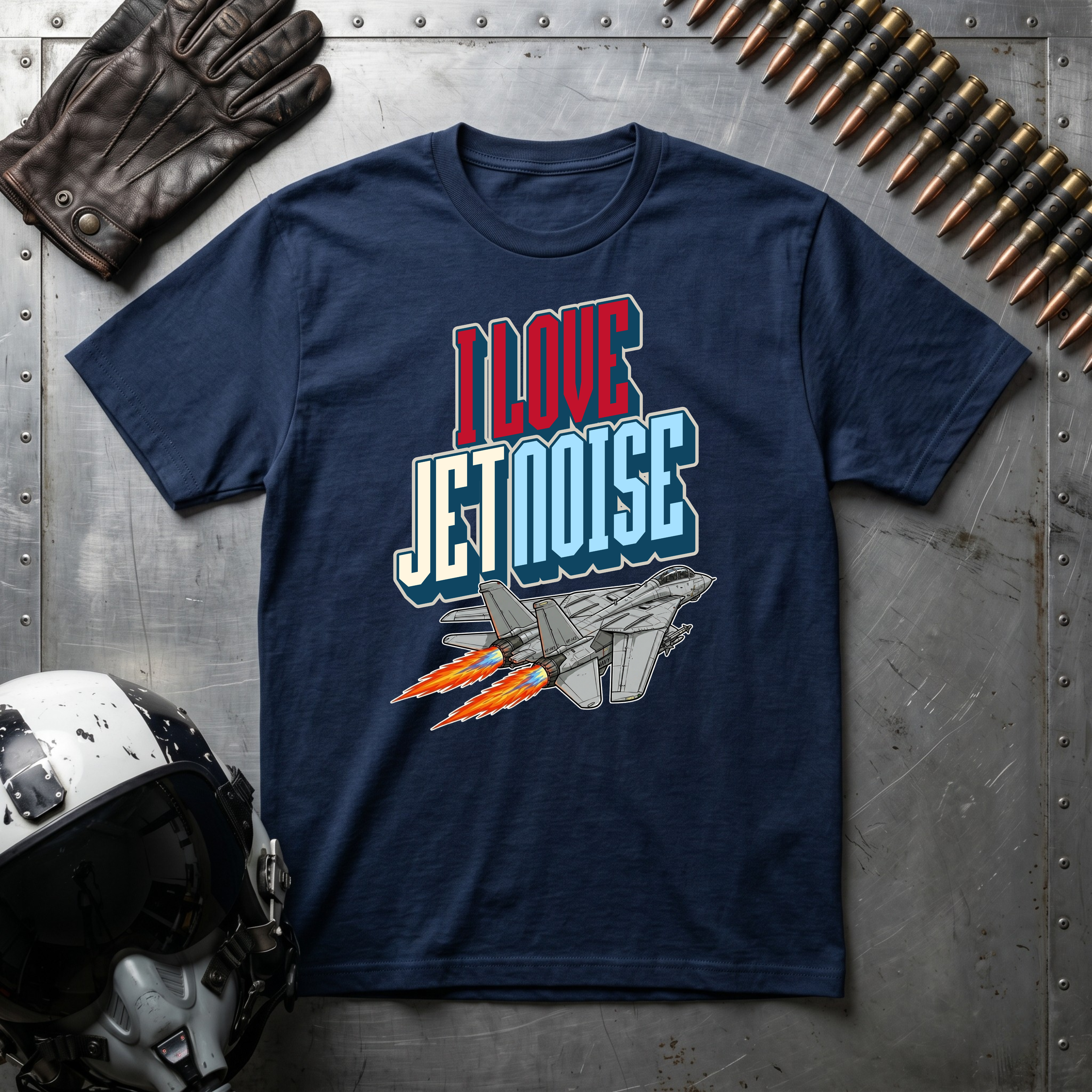 I Love Jetnoise T-Shirt - F14 Tomcat