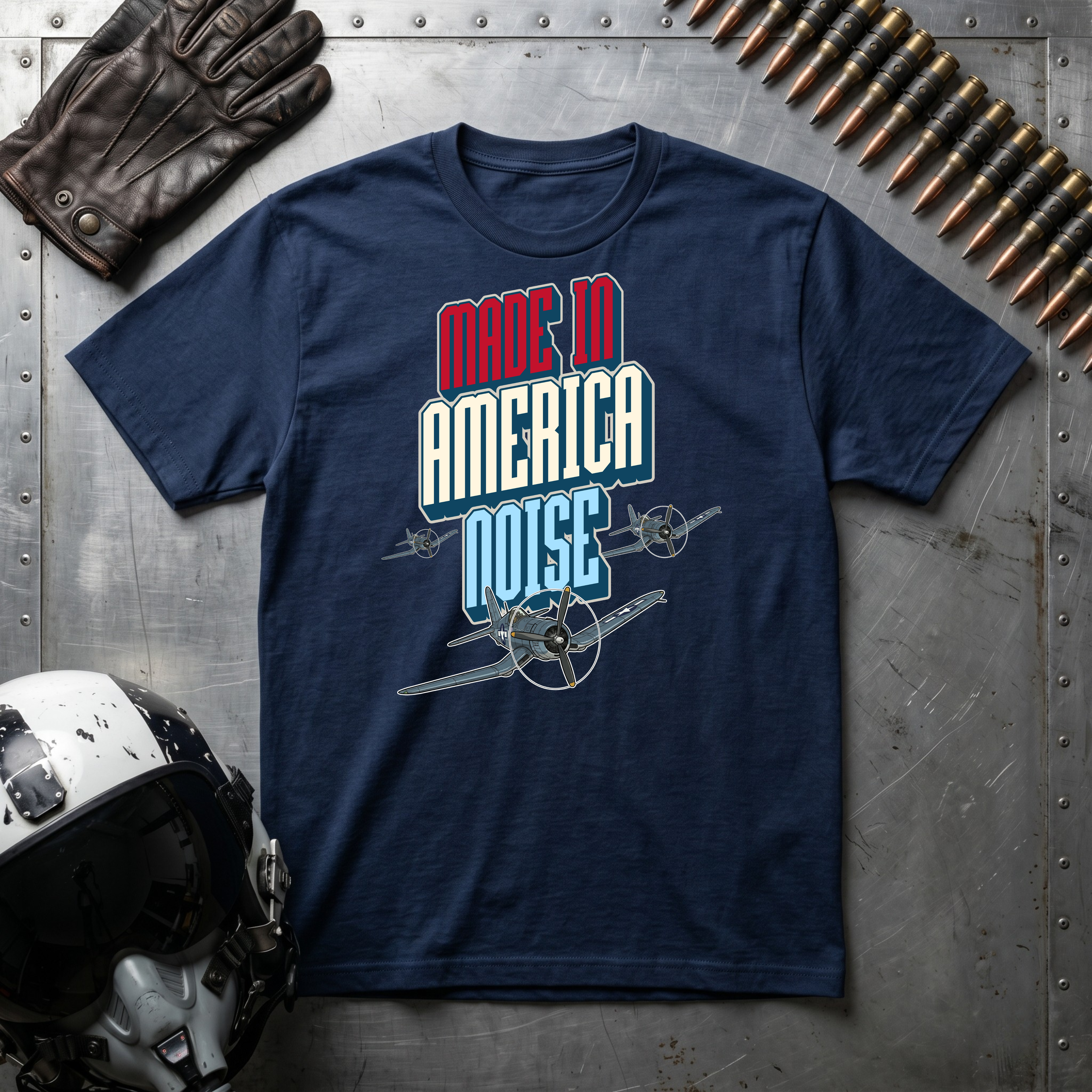 Made in America Noise T-Shirt - F4U Corsair